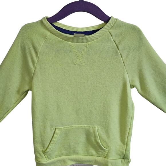 OshKosh B'Gosh Size 5T Crewneck Sweatshirt Spring Green Kangaroo Pocket Everyday - Picture 2 of 5